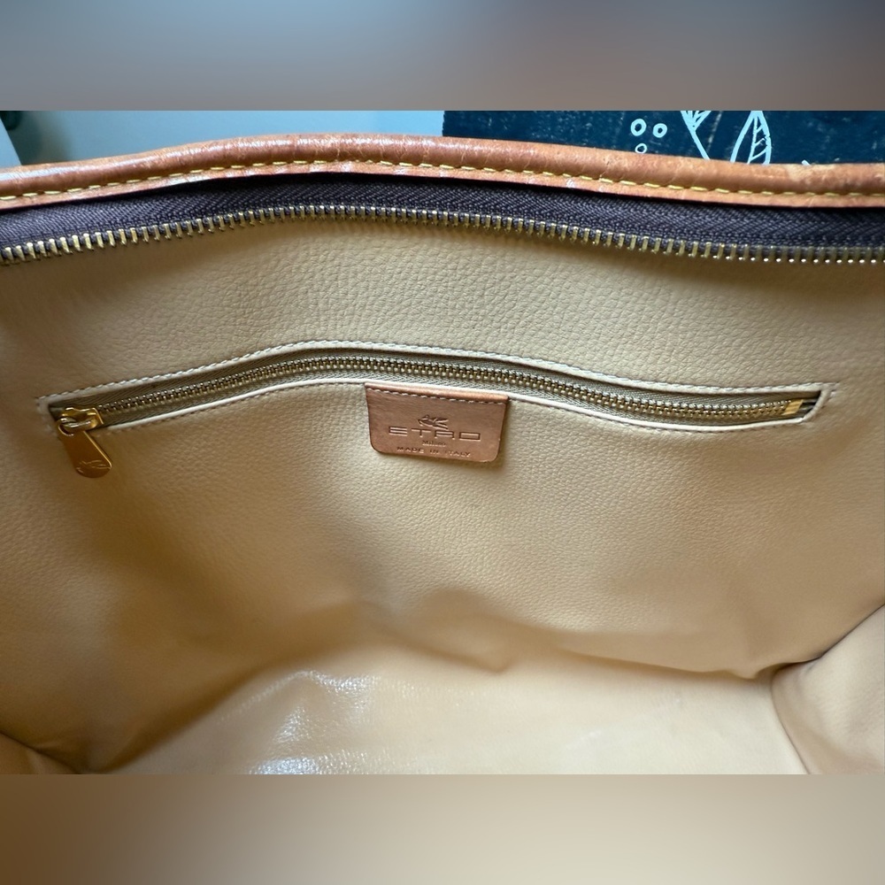 Authentic Rare Vintage Large Etro Paisley Tote (EUC) - Picture 7 of 9